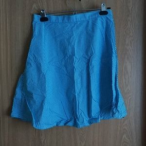 Vintage-Style A-Line Gingham Skirt